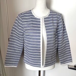 Brooks Brothers Striped Blue and White Jacket